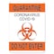 Signmission OSHA, Quarantine Do Not Enter 1, 10in X 7in Rigid Plastic, 10" W, 7" H, Quarantine Do Not Enter 1 OS-NS-P-710-25576 - alternate 1